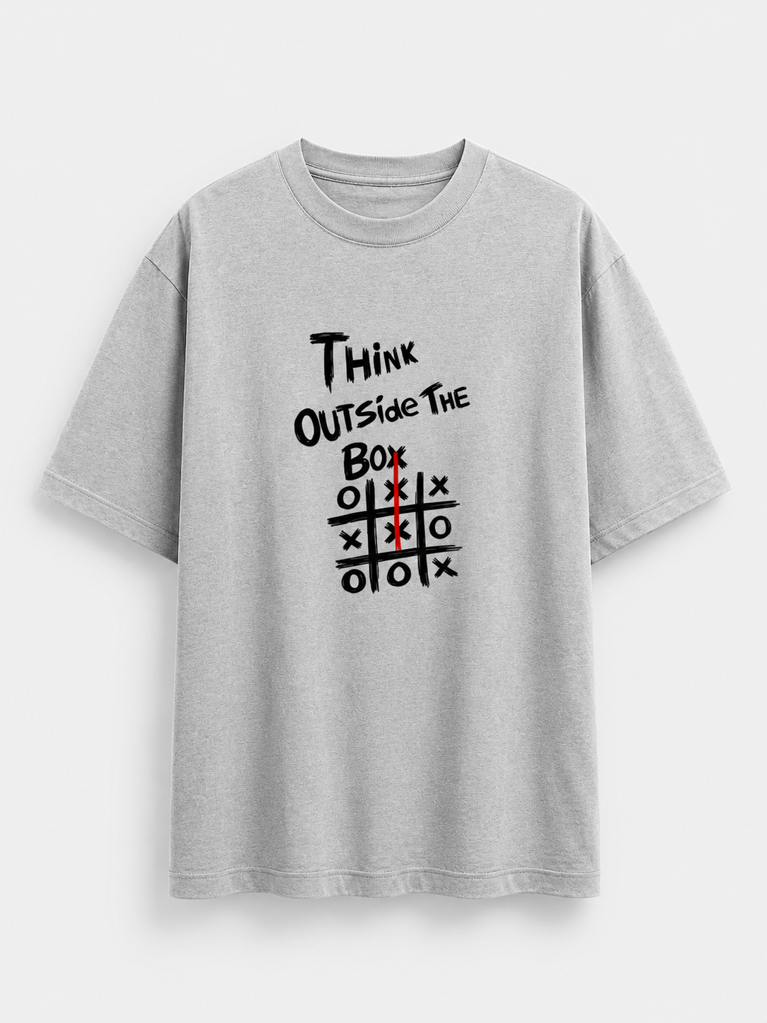 Think Outside the box Oversized tee